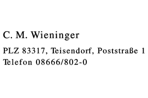 C. M. Wieninger