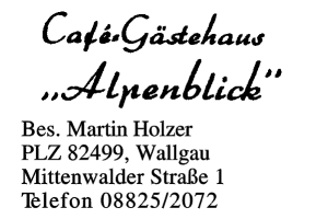 CafÄ Gästehaus Alpenbick CafÄ Gästehaus Alpenbick