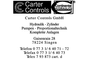 Carter Controls GmbH Carter Controls GmbH