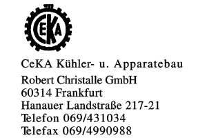 CeKA Kühler- u. Apparatebau Robert Christalle GmbH