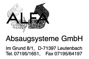 ALFA Absaugsysteme GmbH ALFA Absaugsysteme GmbH