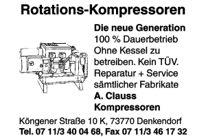 Clauss, A. Kompressoren