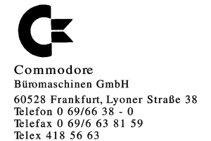 Commodore Büromaschinen GmbH