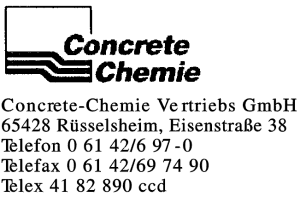 Concrete-Chemie Vertriebs GmbH