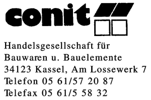 Conit Handelsgesellschaft für Bauwaren u. Bauelemente