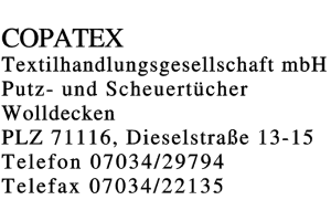 COPATEX Textilhandlungsgesellschaft mbH