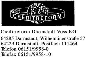 Creditreform Darmstadt Voss KG