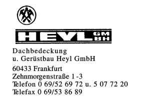 Dachbedeckung u. Gerüstbau Heyl GmbH