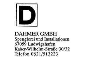 DAHMER GMBH DAHMER GMBH