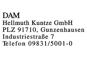 DAM Hellmuth Kuntze GmbH DAM Hellmuth Kuntze GmbH