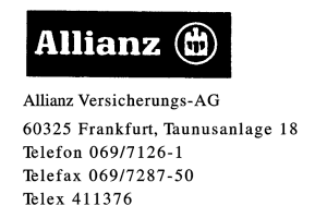 Allianz Versicherungs AG