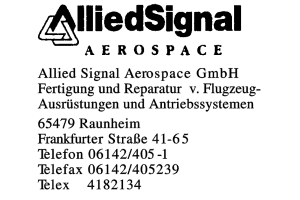 Allied Signal Aerospace GmbH