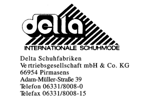 Delta Schuhfabriken Vertriebsgesellschaft mbH & Co. KG
