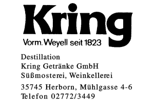 Destillation Kring Getränke GmbH