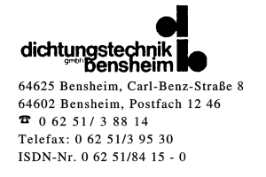 dichtungstechnik gmbh bensheim dichtungstechnik gmbh bensheim