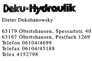 Dieter Dekubanowsky Dieter Dekubanowsky