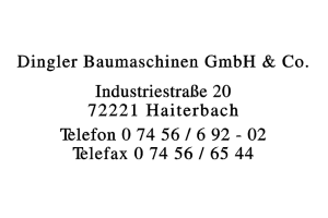 Dingler Baumaschinen GmbH & Co.