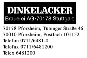 Dinkelacker Brauerei AG