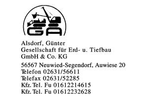 Alsdorf, Günter Gesellschaft für  Erd- u. Tiefbau GmbH & Co. KG