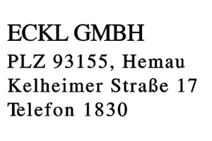 Eckl GmbH
