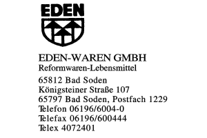 EDEN-WAREN GMBH