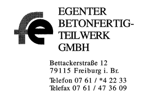 Egenter Beton-Fertigteilwerk GmbH