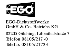 EGO-Dichtstoffwerke GmbH & Co. Betriebs KG