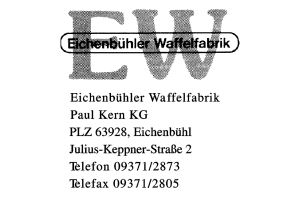 Eichenbühler Waffelfabrik Paul Kern KG Eichenbühler Waffelfabrik Paul Kern KG