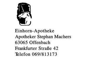 Einhorn-Apotheke Apotheker Stephan Machers