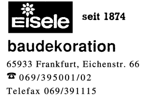 Eisele seit 1874 baudekoration Eisele seit 1874 baudekoration