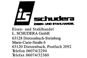 Eisen- und Stahlhandel L. SCHUDERA GmbH