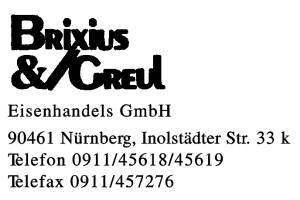 Eisenhandels GmbH, Brixius + Greul