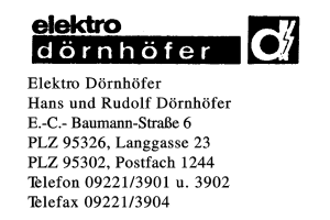 Elektro Dörnhöfer Hans und Rudolf Dörnhöfer