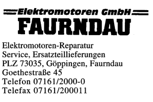 Elektromotoren GmbH Faurndau