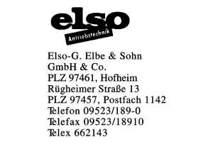 Elso-G. Elbe & Sohn GmbH & Co.