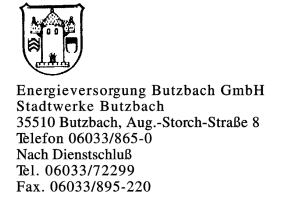Energieversorgung Butzbach GmbH Energieversorgung Butzbach GmbH