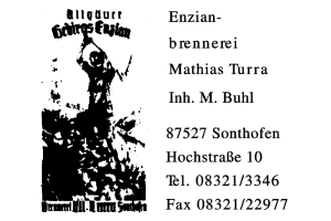 Enzianbrennerei Mathias Turra Inh. M. Buhl