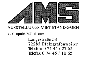 AMS Ausstellungs Miet Stand GmbH
