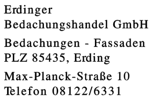 Erdinger Bedachungshandel GmbH