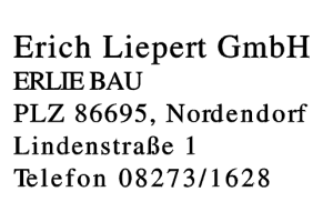 Erich Liepert GmbH ERLIE BAU