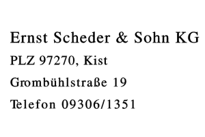 Ernst Scheder & Sohn KG
