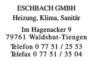 Eschbach GmbH Eschbach GmbH