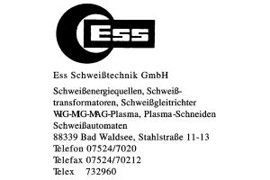 Ess Schweißtechnik GmbH