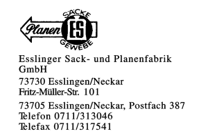 Esslinger Sack- und Planenfabrik GmbH