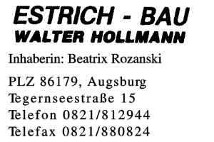 Estrich-Bau Walter Hollmann