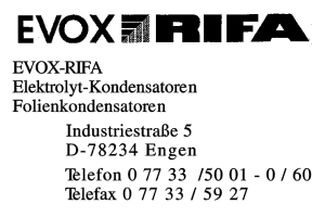 Evox-Rifa GmbH