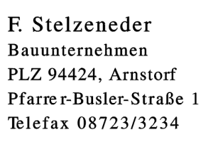 F. Stelzeneder Bauunternehmen