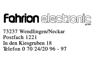 Fahrion GmbH