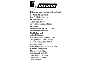 Fahrzeug- und Landmaschinenfabrik Sebastian Unsinn, Inh. B. Müller-Unsinn