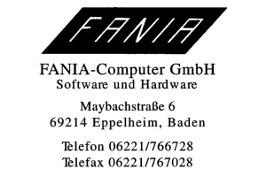FANIA-Computer GmbH FANIA-Computer GmbH